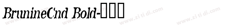 BrunineCnd Bold字体转换